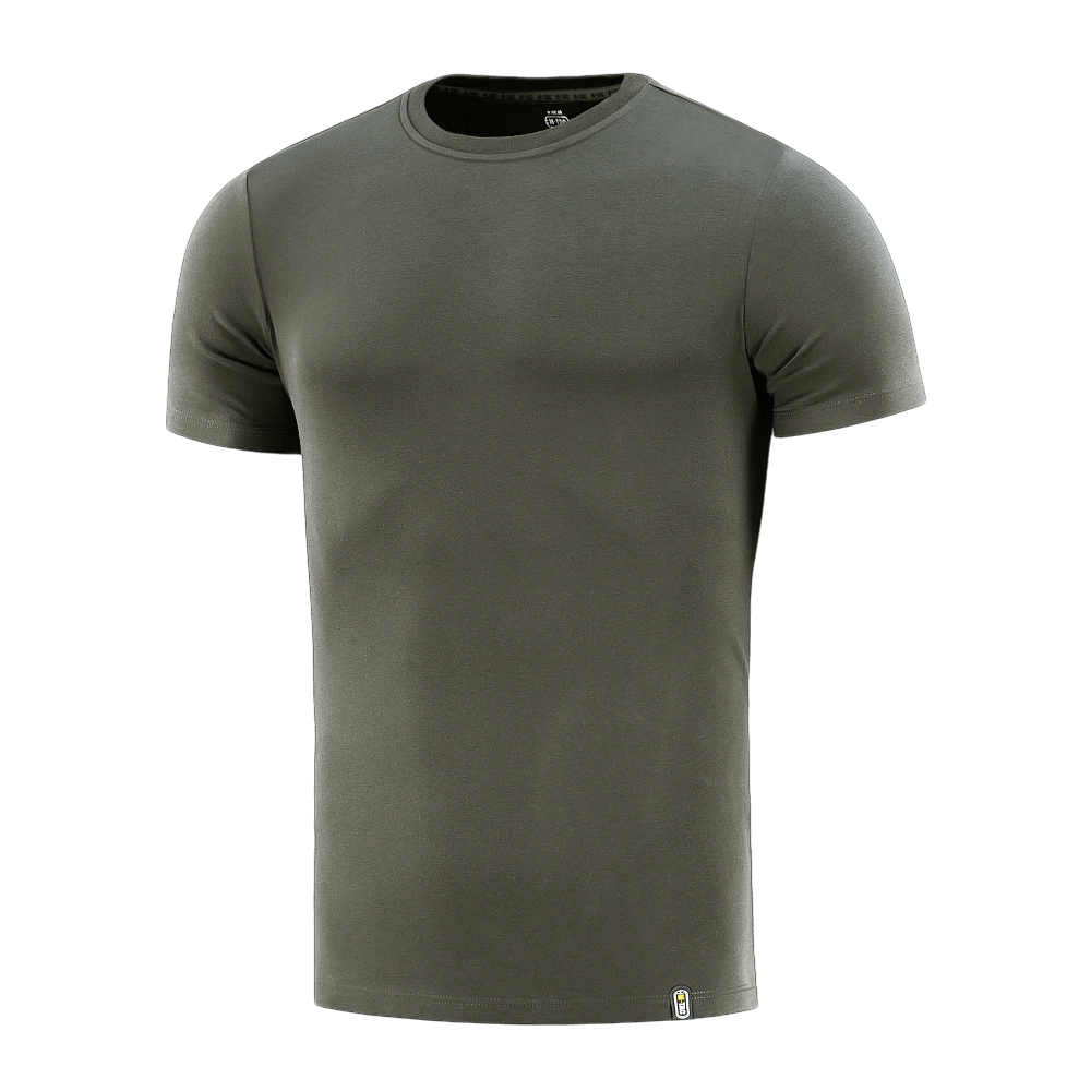 M-Tac T-shirt 93/7 Summer vihreä, kevyt ja hengittävä, korostaa siluettia.