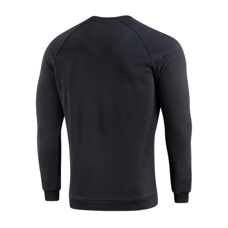 M-Tac Sweatshirt Cotton Hard musta löysällä istuvuudella ja resoreilla, sopii arkeen, 100% puuvillaa mukavuutta ja lämpöä varten.