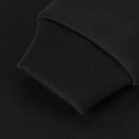 Yksityiskohta M-Tac Sweatshirt Cotton Hard -hihansuut, 100 % puuvillaa, resorin laatu ja lämmöneristys.