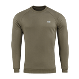 M-Tac Sweatshirt Cotton Hard, oliivinvihreä, 100 % puuvillaa, heijastava logo, lämmin ja mukava arkeen, 390 g/m².