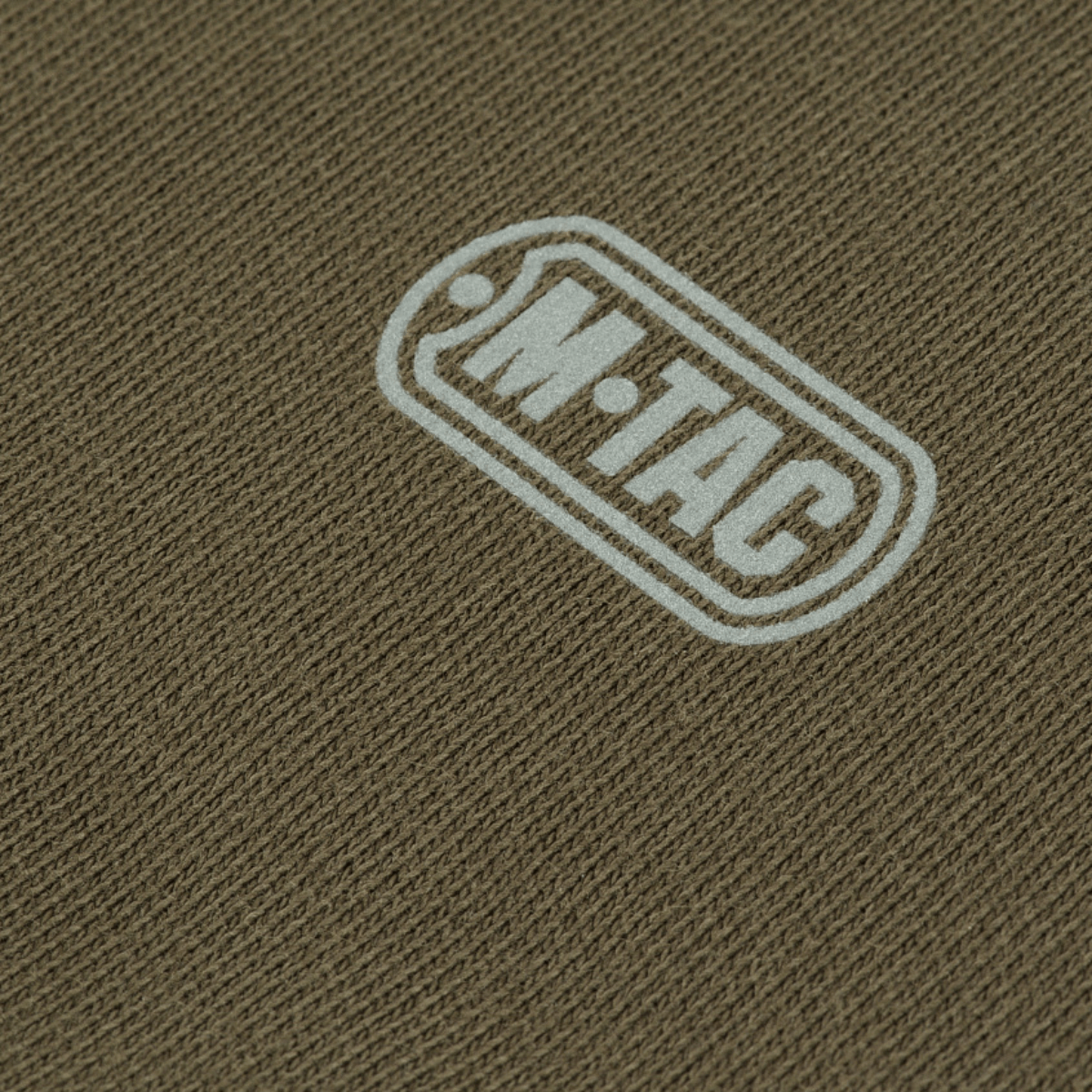 M-Tac Sweatshirt Cotton Hard, heijastava logo, 100 % puuvillaa, tiheys 390 g/m², lämmin ja mukava, ruskea.