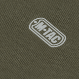 M-Tac Sweatshirt Cotton Hard, heijastava logo painettuna oliivinvihreälle puuvillakankaalle, 100 % puuvillaa, tiheys 390 g/m².