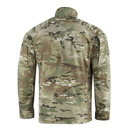 M-Tac Jakke Sturm NYCO Extreme, Multicam-kuvioitu sotilastakki nähtynä takaa.