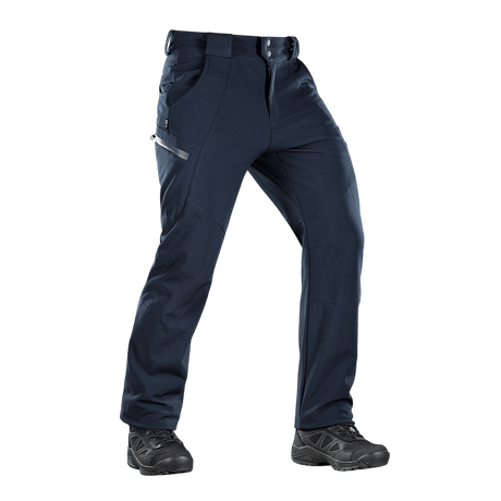 M-Tac Bukser Soft Shell Vinter sinisenä fleece-vuorella, sopii syksylle ja talvelle, tuulen- ja vedenhylkivä.