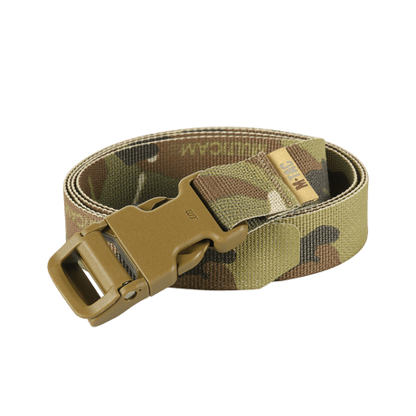 M-Tac Kompressionsrem Gen.II camokuvioisena, täydellinen varusteiden kiinnittämiseen, 25 mm leveä nylon-webbing fastex-soljella.