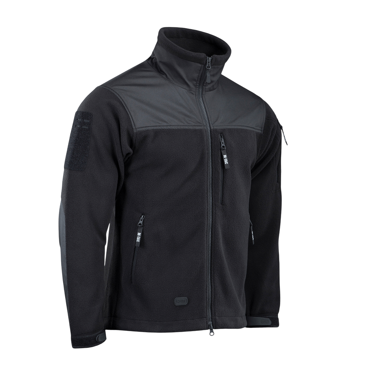 M-Tac Alpha Microfleece Jakke Gen.II kestävästä fleecestä ja nylon-vahvistyksistä, ihanteellinen taktiseen käyttöön ja ulkoiluun kylmällä säällä.