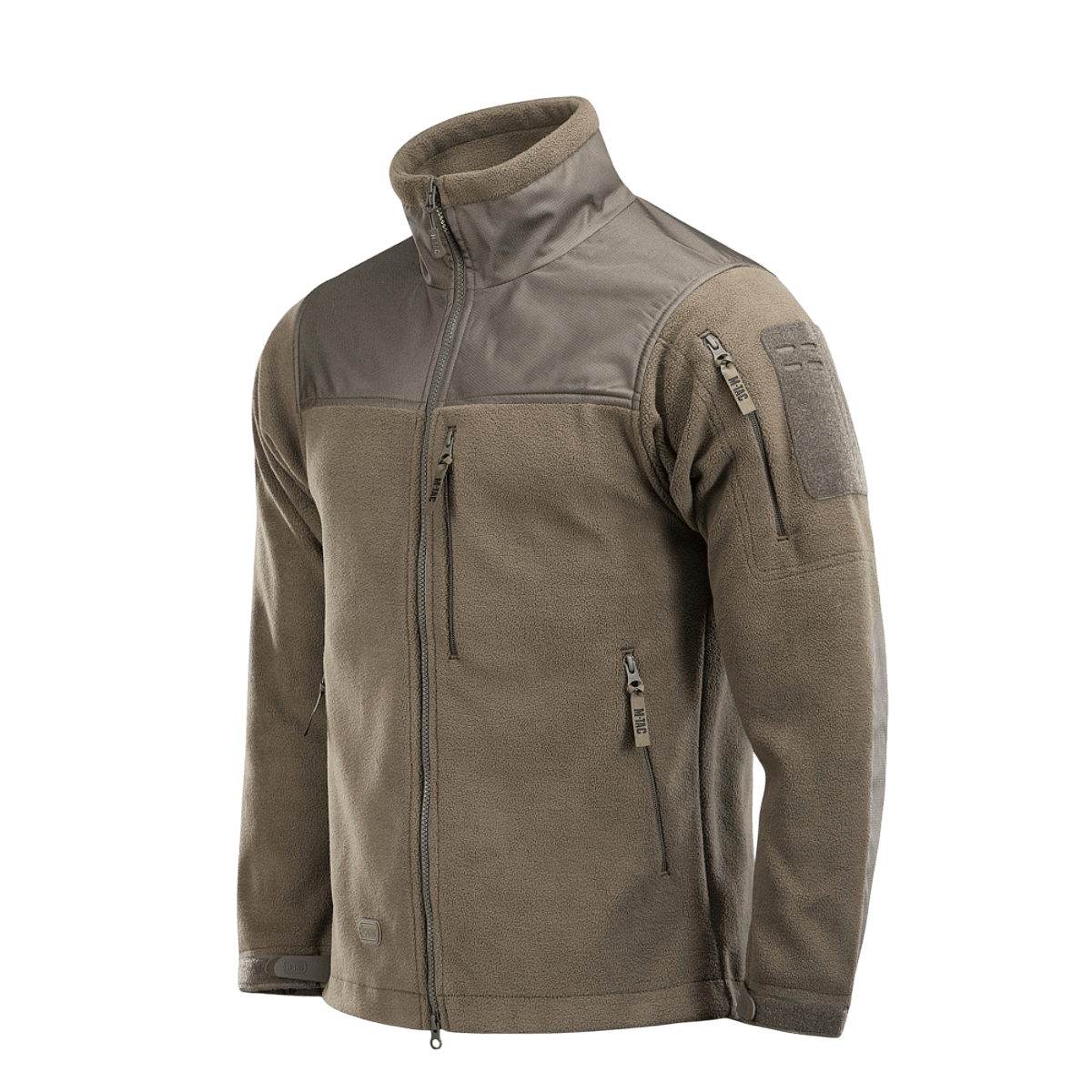 M-Tac Alpha Microfleece takki Gen.II vahvistetusta fleecestä, ihanteellinen taktiseen ja ulkokäyttöön kylmällä säällä.