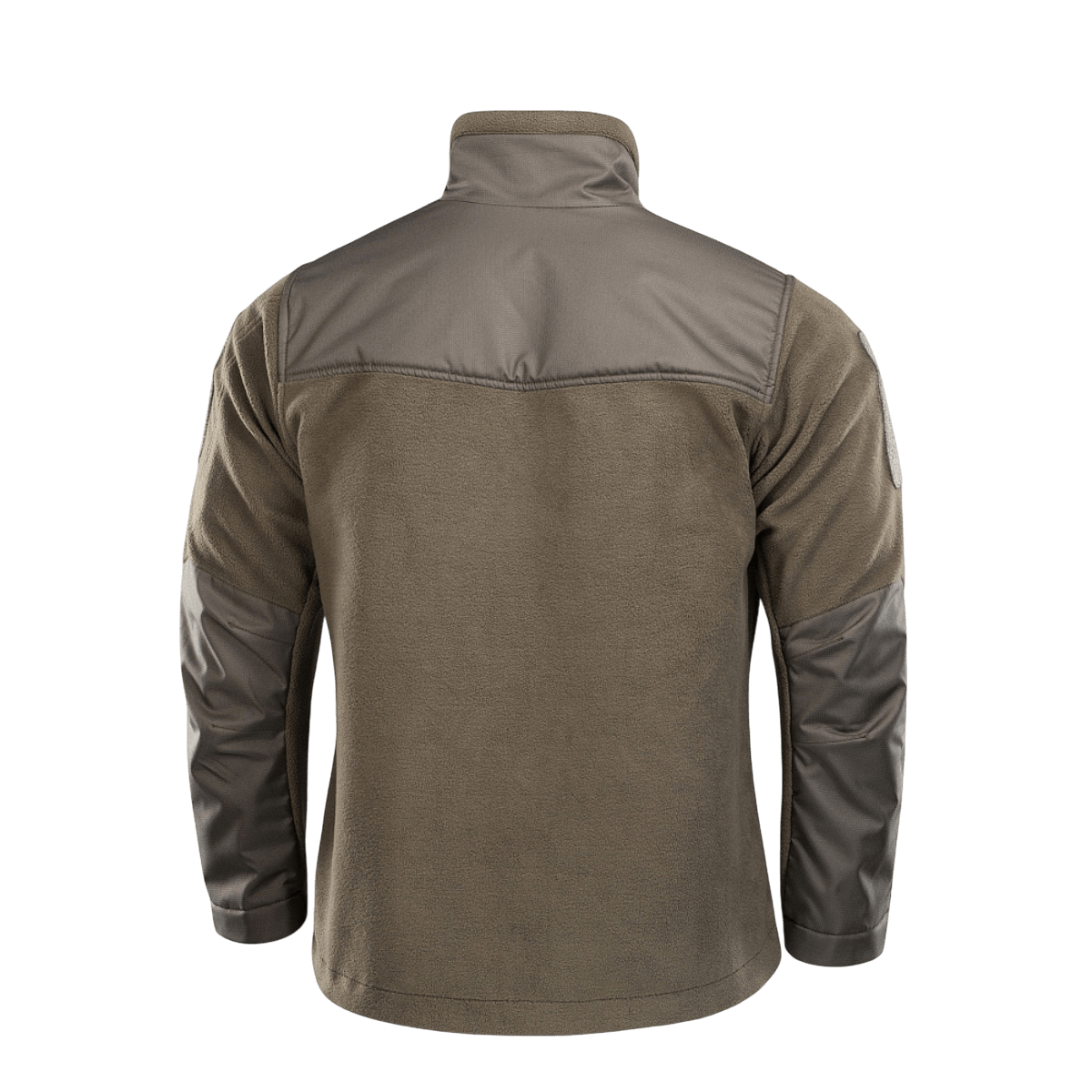 M-Tac Alpha Microfleece takki Gen.II takaa nähtynä, vahvistettu fleece ja Oxford-nylon kulutuskestävyyteen, sopii kylmään säähän.