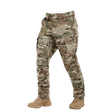 M-Tac housut Aggressor Elite NYCO multicam, kestävä nylon-puuvillamateriaali ja NIJ-sertifiointi, galleria-asento 1 etunäkymä.
