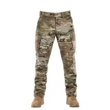 M-Tac housut Aggressor Elite NYCO multicam, kulutusta kestävä nylon-puuvillamateriaali ja NIJ-sertifiointi, galleria-asento 1 etunäkymä.