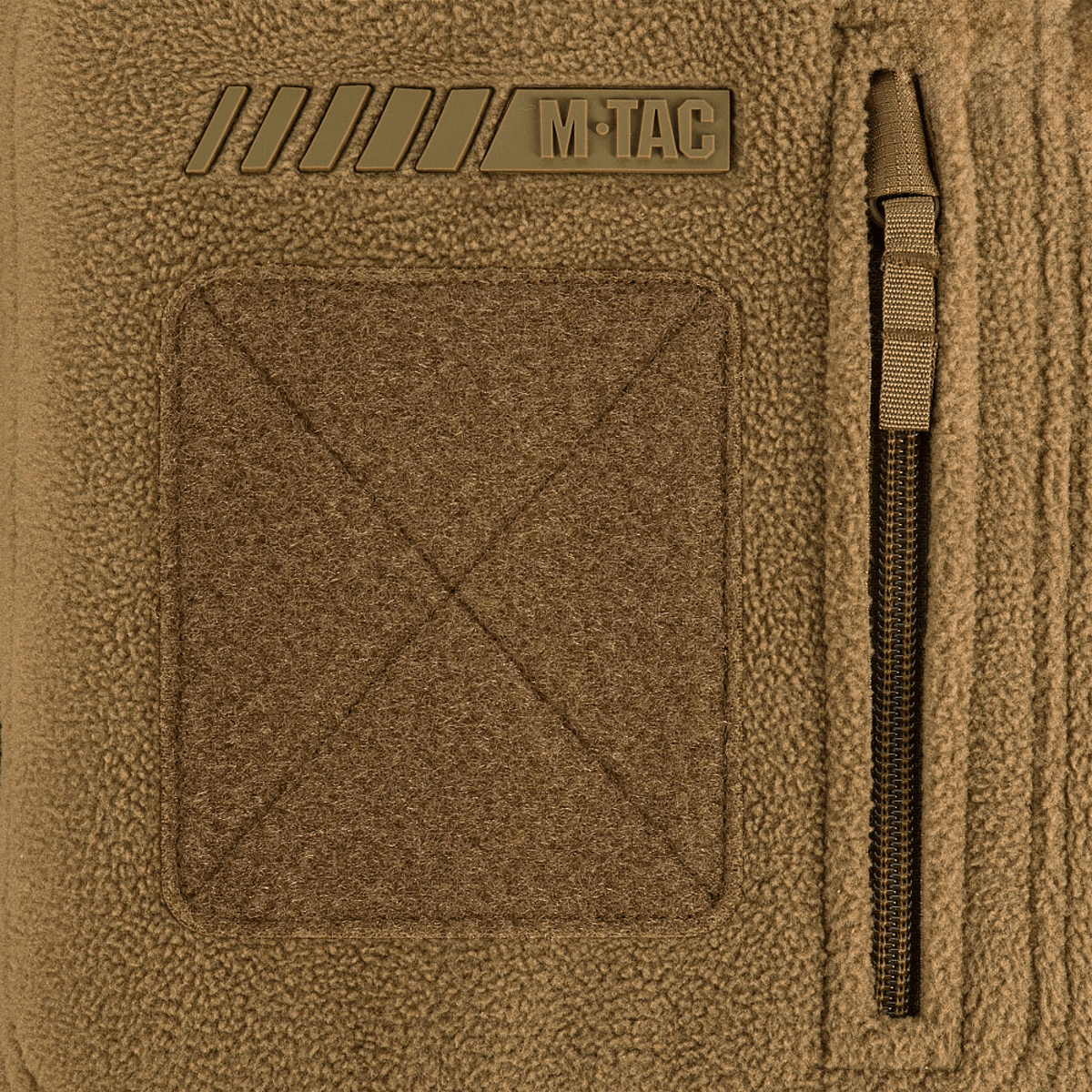 Yksityiskohtia M-Tac Division Gen.II Windblock Fleecejakke: WindBlock-membrana ja vetoketju, jotka tarjoavat maksimaalisen lämmön ja tuulisuojan.