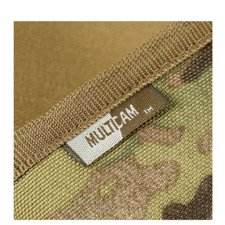 M-Tac lompakko Patch Panel Elite Gen. II, Oxford- ja Cordura 500D -kangas MultiCam-kuviolla, lähikuva tekstiilipinnasta.