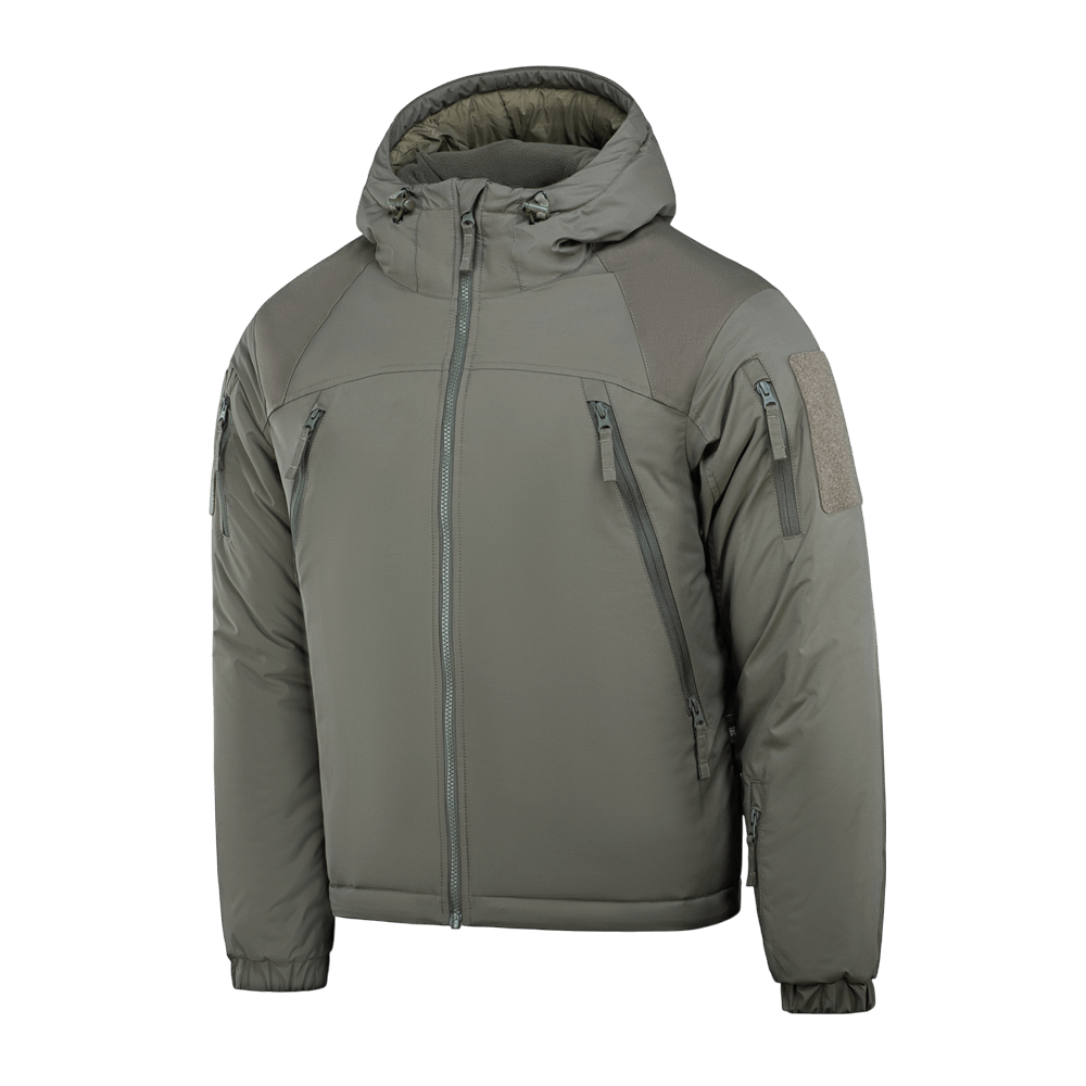 M-Tac Alpha Gen.III Pro talvitakki, vettähylkivä nylon, säädettävä huppu ja eristys, sopii lämpötiloihin jopa -20°C.