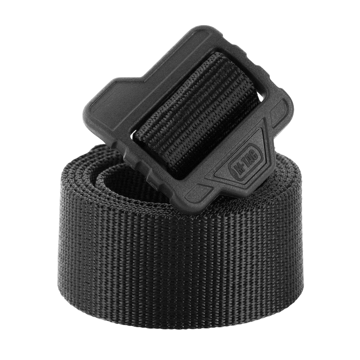 Musta M-Tac Lite Tactical Bælte Gen.II nylonvyö polyamidisolkella, suunniteltu pitkäaikaiseen käyttöön, leveys 40 mm.