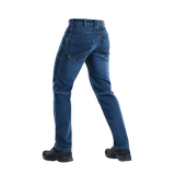 M-Tac Jeans Tactical Gen. I Cordura Regular Fit, takaa kuvattu sininen denim.