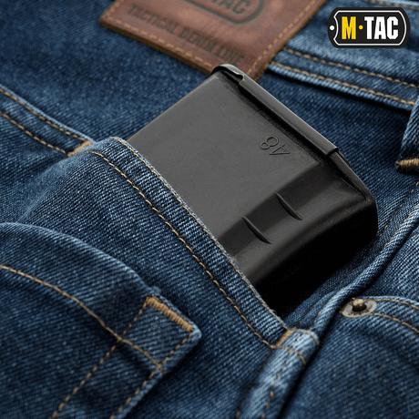 M-Tac Jeans Tactical Gen. I Cordura Regular Fit, tukeva Cordura-denim ja säilytystaskut, suunniteltu kestävyyteen ja mukavuuteen.