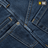 M-Tac Jeans Tactical Gen. I Cordura Regular Fit kestävässä denimissä, jossa nylonkuituja, sopii monipuoliseen käyttöön ja kestävyyteen.
