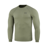 M-Tac Raglan Athlete -oliivinvihreä college raglanhihoilla, urheiluun ja arkikäyttöön, 95% puuvillaa, minimalistinen muotoilu.