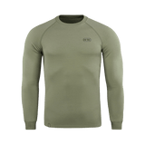 M-Tac Raglan Athlete -oliivinvihreä, mukava college raglanhihoilla, sopii urheiluun ja arkeen. 95% puuvillaa, 5% elastaania.