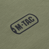 M-Tac Raglan Athlete -oliivinvihreä logolla, sopii arkeen ja urheiluun. Mukava paita raglanhihoilla ja elastaani liikkuvuutta varten.
