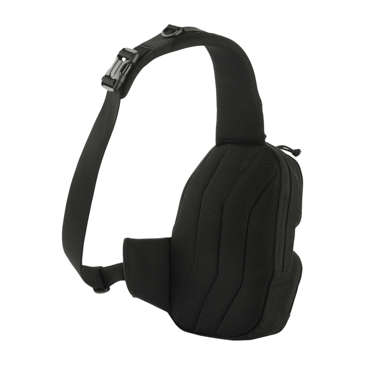 M-Tac Buckler Taske Elite mustana MOLLE-järjestelmällä ja iskunvaimentavalla pehmusteella, ihanteellinen taktiseen säilytykseen.