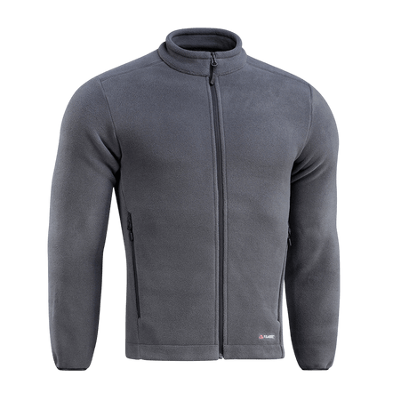 M-Tac Nord Polartec -fleecetakki harmaana vetoketjulla, valmistettu premium Polartec® 200 Series -fleecestä optimaalista lämpöä varten.