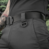 M-Tac Aggressor Summer Flex Shorts D-renkaalla ja elastisella 'tunnelivyötäröllä', taktiikkashortsit treeniin ja työhön, lähikuva.