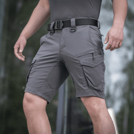 M-Tac Aggressor Summer Flex Shorts, kevyt Rip-Stop -kangas, suunniteltu harjoitteluun ja ulkoiluun, käytännölliset taskut.