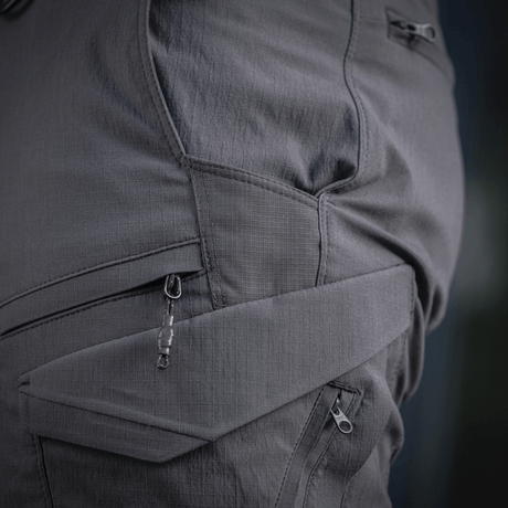 M-Tac Aggressor Summer Flex Shorts, useita taskuja Flex Rip-Stop -kankaassa, ihanteellinen ulkoiluun.