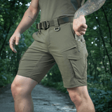 M-Tac Aggressor Summer Flex Shorts, kevyet taktiset shortsit harjoitteluun, Flex Rip-Stop -kangas ja säädettävä elastinen vyötärö.