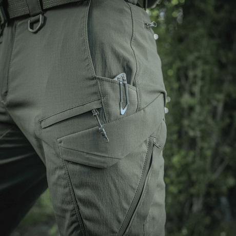 M-Tac Aggressor Summer Flex Shorts – kevyet taktiset shortsit, joissa toiminnalliset taskut ja säädettävä vyötärö, Flex Rip-Stop -kankaasta.