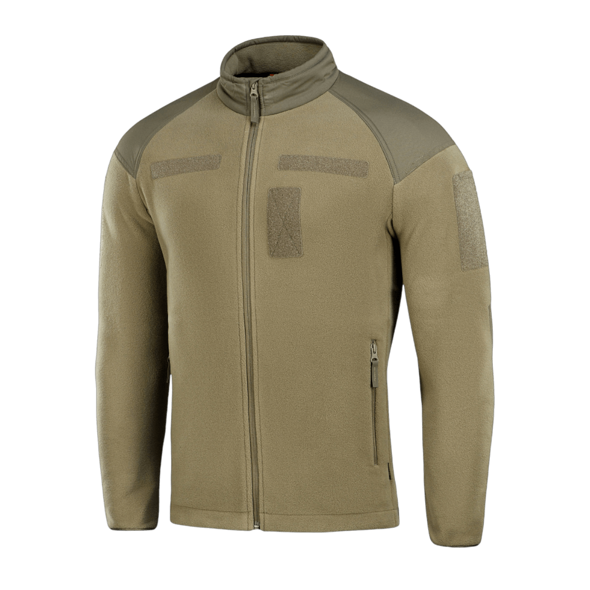 M-Tac Combat Fleece -takki oliivinvihreä, Himates-fleece ja vahvistetut hartiat, galleria-asento 1, suunniteltu taktiseen kehon suojaan.
