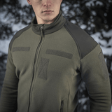 M-Tac Combat Fleece -takki oliivinvihreä, Himates-fleece, vahvistetut hartiat ja NIJ-sertifiointi, galleria-asento 1.