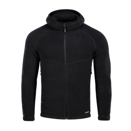 Musta M-Tac Sprint Fleece Sweatshirt Polartec huppari, suunniteltu mukavuuteen ja kestävyyteen.