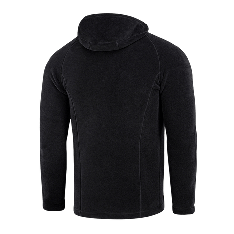 M-Tac Sprint Fleece Sweatshirt Polartecin takaosa mustana, suunniteltu mukavuuteen Polartec 200 Series -fleecellä.