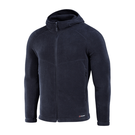 M-Tac Sprint Fleece Sweatshirt Polartec mustana hupulla ja vetoketjulla, valmistettu kestävästä ja lämpimästä Polartec® 200 Series -fleecestä.