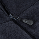 Lähikuva vetoketjusta M-Tac Sprint Fleece Sweatshirt Polartecissa kestävässä fleece-materiaalissa.