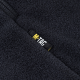 Lähikuva M-Tac Sprint Fleece Sweatshirt Polartecista Polartec® 200 Series -fleecellä tummanharmaana.