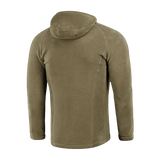 M-Tac Sprint Fleece Sweatshirt Polartec nähtynä takaa hupulla, valmistettu kestävästä Polartec® 200 Series -fleecestä oliivinvihreänä.
