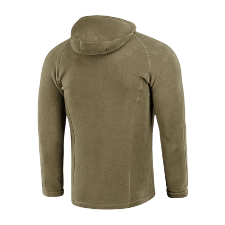 M-Tac Sprint Fleece Sweatshirt Polartec nähtynä takaa hupulla, valmistettu kestävästä Polartec® 200 Series -fleecestä oliivinvihreänä.
