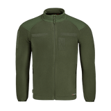 M-Tac Combat Fleece Polartec -takki oliivinvihreänä, materiaalit kuten Polartec® fleece 200 g/m² ja YKK-vetoketjut.
