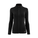 M-Tac Sweater Nord Fleece Polartec naisten malli mustana pitkällä vetoketjulla ja pystykauluksella naisten mukavuutta ja lämpöä varten.
