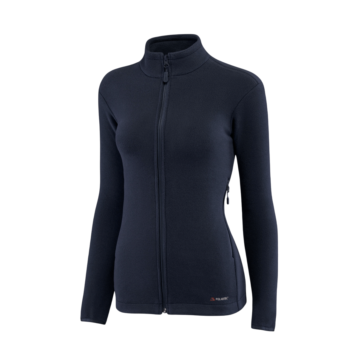 M-Tac Sweater Nord Fleece Polartec naisten malli mustana YKK-vetoketjulla ja pystykauluksella, valmistettu Polartec® 200 Series -fleecestä.