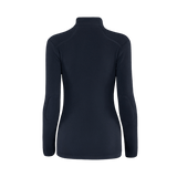 M-Tac Sweater Nord Fleece Polartec naisten malli mustana nähtynä takaa, suunniteltu naisille Polartec® 200 Series -fleecestä lämmön ja mukavuuden vuoksi.