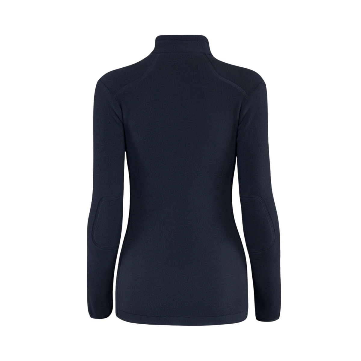 M-Tac Sweater Nord Fleece Polartec naisten malli mustana nähtynä takaa, suunniteltu naisille Polartec® 200 Series -fleecestä lämmön ja mukavuuden vuoksi.