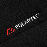 M-Tac Combat Fleece -takki Polartec Dame musta, lähikuva Polartec-fleece-materiaalista, galleria-asento 1 tekninen yksityiskohta.