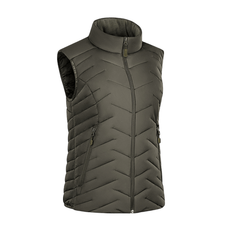 Suunniteltu naisille elegantilla leikkauksella, vedenhylkivä nylon ja Primaloft-eristys, sopii kylmään säähän.