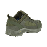 M-Tac Sneakers Tactical Demi-Season Pro Line oliivinvihreänä, kestävä suede- ja Cordura-päällinen sekä Vibram-pohja harjoitteluun ja vaellukseen.