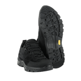 M-Tac Tactical Sneakers Patrol R Vent, mustat taktiset kengät trekkingiin; liukastumaton pohja ja hengittävät 3D-mesh-paneelit.