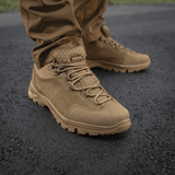 M-Tac Tactical Sneakers Patrol R Vent, trekkingiin ja ulkoiluun; kestävä mokkanahka ja liukastumaton pohja.